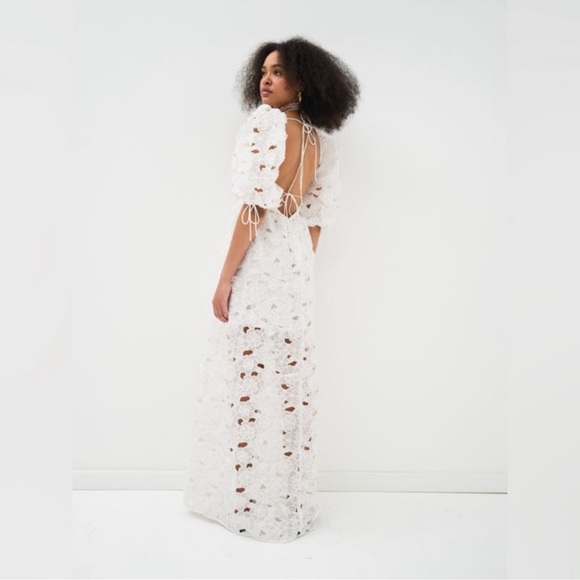 FOR LOVE & LEMONS x FREE PEOPLE Serena Maxi Dress NEW With Tag White Size M - Picture 8 of 15